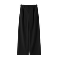 Xmsli | Low-Waisted Pleated Wide-Leg Drape Pants for Women, Slim Fit Casual Chic Trousers