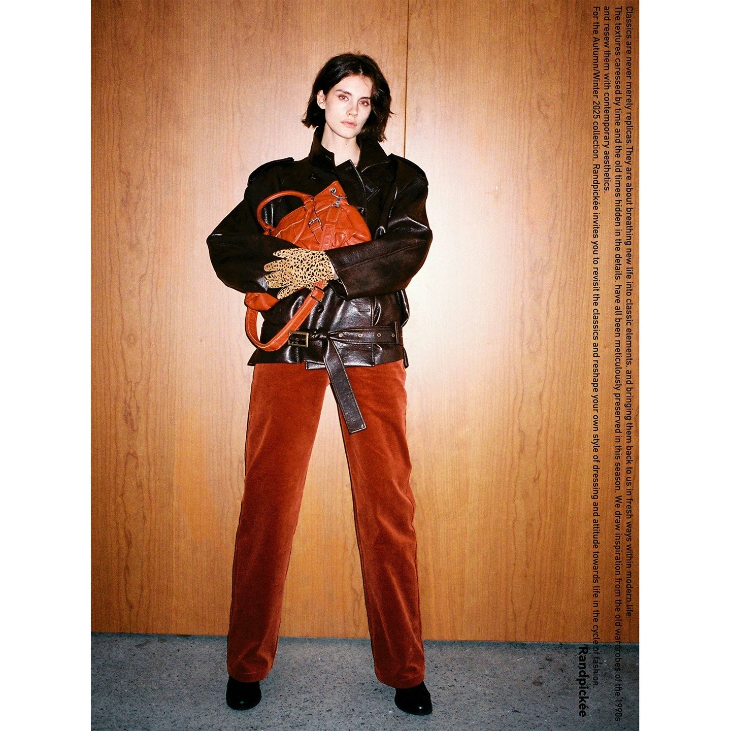 Xmsli | Medium Low-Waist Slim Corduroy Pants for Women, Casual Retro Straight-Leg Trousers