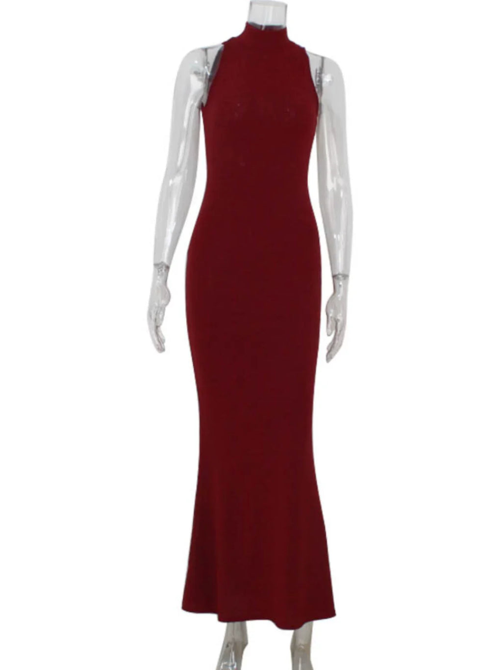 Xmsli | Halter Neck Off-Shoulder Sequin Maxi Dress for Women, Slim Fit Elegant Party Wear