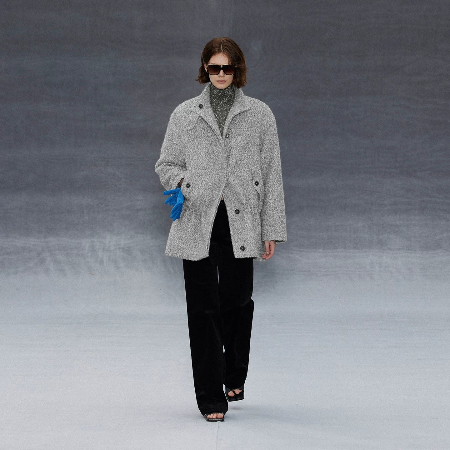 Xmsli | Medium Low-Waist Slim Corduroy Pants for Women, Casual Retro Straight-Leg Trousers